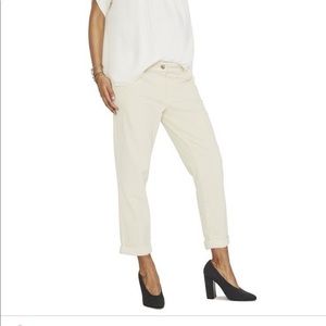 Hatch Maternity Boyfriend Cords - Cream